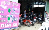 Cửa hàng sửa xe miễn phí cho người dân vùng lũ tại Chương Mỹ